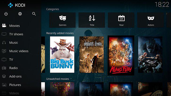 Kodi's screenshots